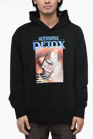 Hoodie S-MACSOUT mit Print