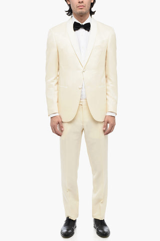 CERIMONIA Shawl Lapel Wool and Silk Suit