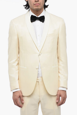 CERIMONIA Shawl Lapel Wool and Silk Suit