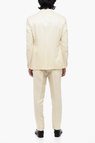 CERIMONIA Shawl Lapel Wool and Silk Suit