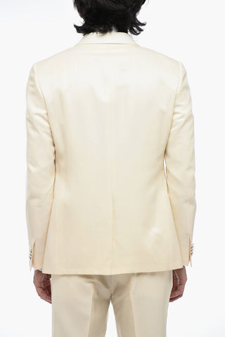 CERIMONIA Shawl Lapel Wool and Silk Suit