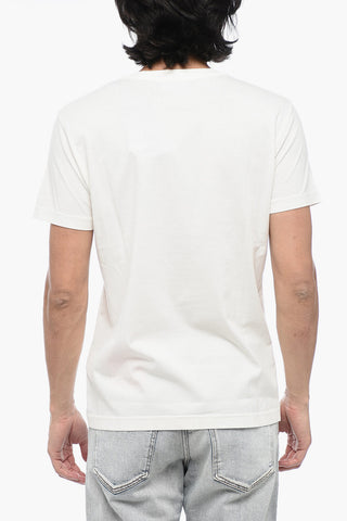 Geometrical Motif Crew-Neck T-DIEGOR-C16 T-shirt with Velvet Monogram
