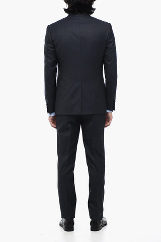 CERIMONIA 3-Piece Pin Point Wool Blend Suit