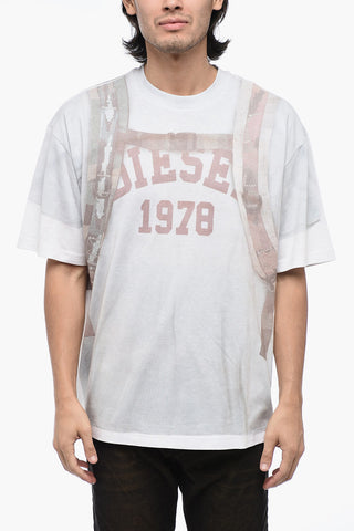 T-Shirt T-WASH-E3 with Trompe L'Oeil Print
