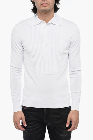 Slim Fit Sweater with Polo Neck