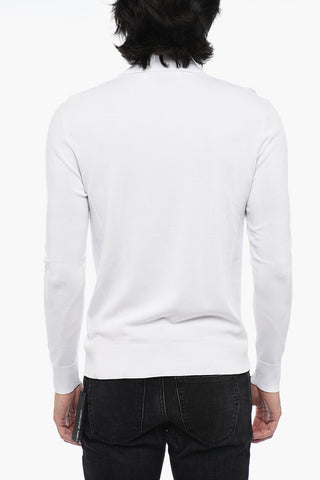 Slim Fit Sweater with Polo Neck