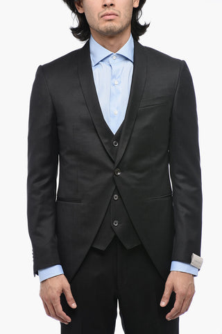 Three-Piece Suit CERIMONIA ACADEMY with Shawl Lapel
