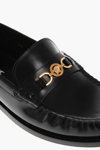 Leather Loafers with Logo Morset