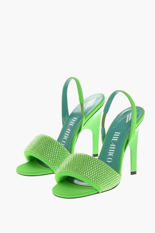 Rhinestoned REM Slingback Sandals 11cm