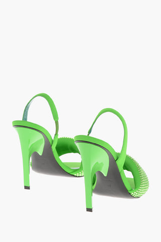 Rhinestoned REM Slingback Sandals 11cm