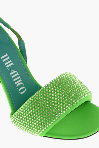 Rhinestoned REM Slingback Sandals 11cm