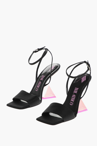 Satin CHEOPE Sandals with Plexiglass Heel 11cm