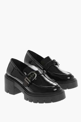 Patent Leather MAVERICK Loafers with Strap