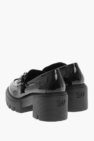 Patent Leather MAVERICK Loafers with Strap