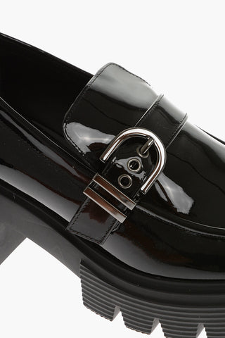 Patent Leather MAVERICK Loafers with Strap