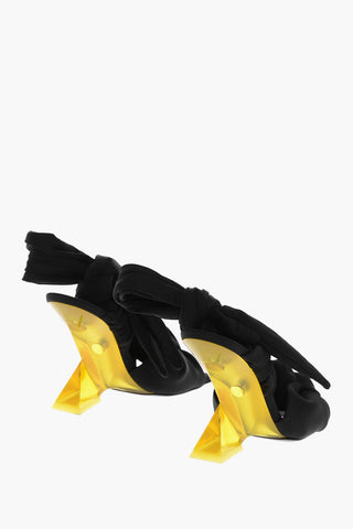 Lace-up DUSE Sandals with Plexiglass Heel 11cm