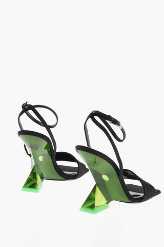 Sandali in Satin CHEOPE con Tacco in Plexiglass 11cm