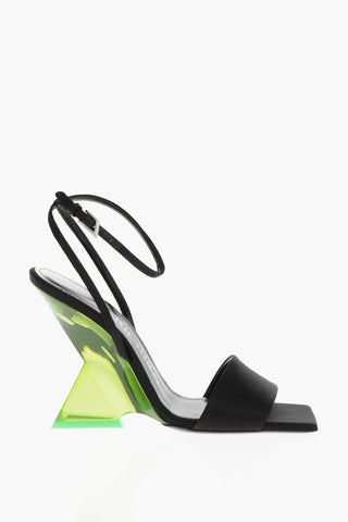 Sandali in Satin CHEOPE con Tacco in Plexiglass 11cm