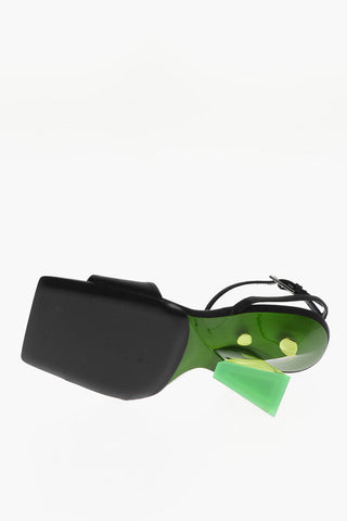 Sandali in Satin CHEOPE con Tacco in Plexiglass 11cm
