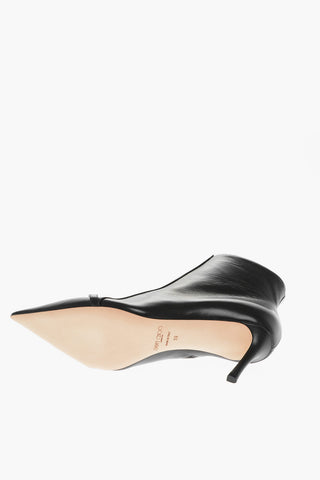 Leather FELICITIE Booties with Pearl Detail 7cm