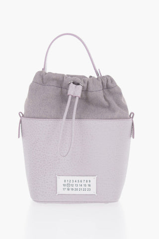 MM11 Grained Leather 5AC Bucket Bag with Chain Shoulder Strap