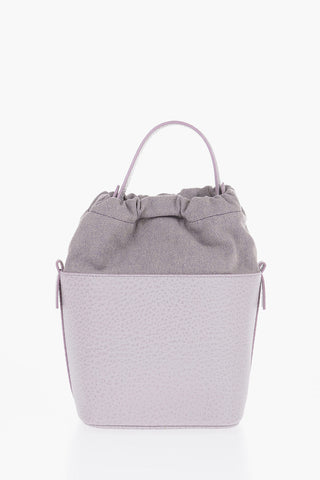 MM11 Grained Leather 5AC Bucket Bag with Chain Shoulder Strap
