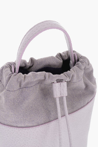 MM11 Grained Leather 5AC Bucket Bag with Chain Shoulder Strap