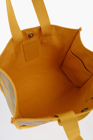 Borsa Shopper in Canvas Stampata