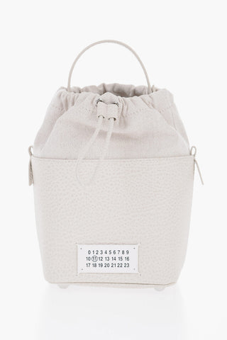 MM11 Grained Leather 5AC Bucket Bag with Chain Shoulder Strap