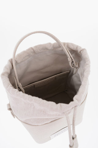 MM11 Grained Leather 5AC Bucket Bag with Chain Shoulder Strap