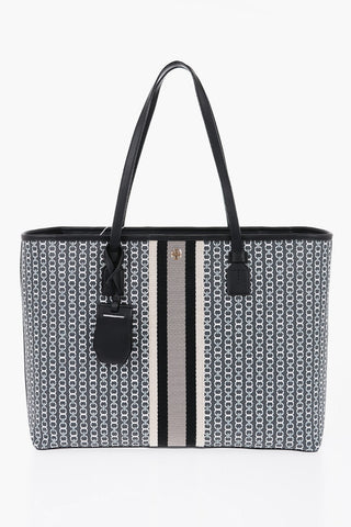 Printed Leather GEMINI LINK Tote Bag