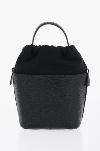 MM11 Grained Leather 5AC Bucket Bag with Chain Shoulder Strap