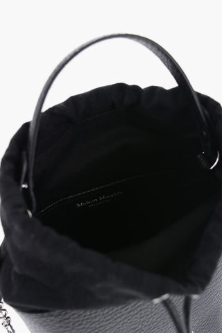 MM11 Grained Leather 5AC Bucket Bag with Chain Shoulder Strap