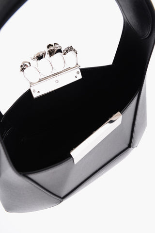 Saffiano Leather Hobo Bag with Jewellery Closure