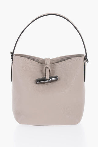 Grained Leather ROSEAU ESSENTIAL Bag with Removable Shoulder Strap