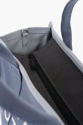 Canvas Two-Toned Tote Bag with Shoulder Strap