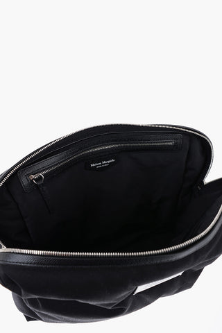 Quilted Canvas Bag with Logoed Label