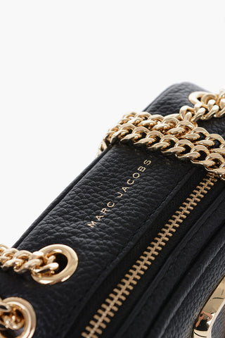 Grained Leather THE GLAM SHOT Bag with Chain