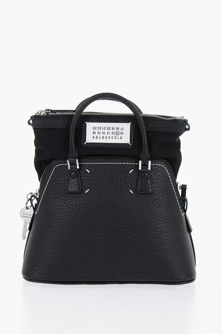MM11 Borsa Mini 5AC CLASSIQUE in Pelle Martellata con Bordi a Vista
