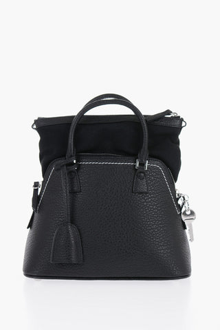 MM11 Borsa Mini 5AC CLASSIQUE in Pelle Martellata con Bordi a Vista