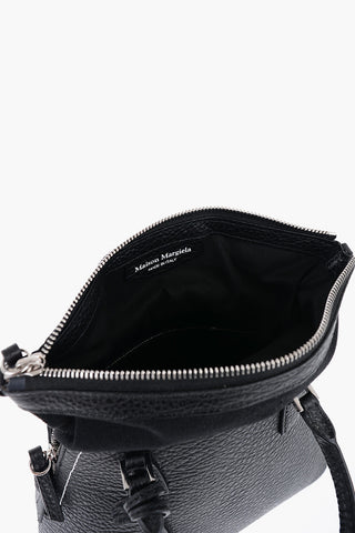 MM11 Borsa Mini 5AC CLASSIQUE in Pelle Martellata con Bordi a Vista
