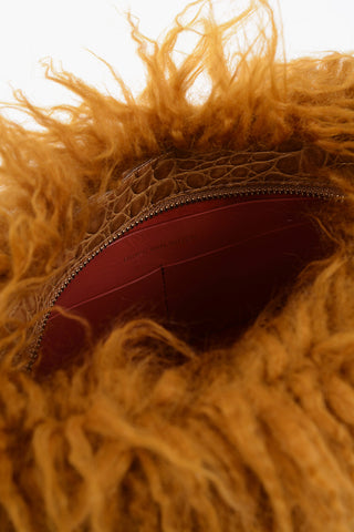 Faux fur Bag with Zipped Closure