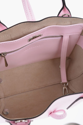 Leather ROSEAU Bag with Canvas Shoulder Strap