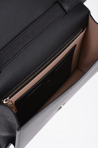 Borsa FOUR RING in Pelle Martellata con Tracolla Regolabile