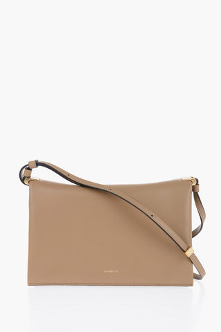 Leather UMA BAGUETTE Bag with Snap Closure