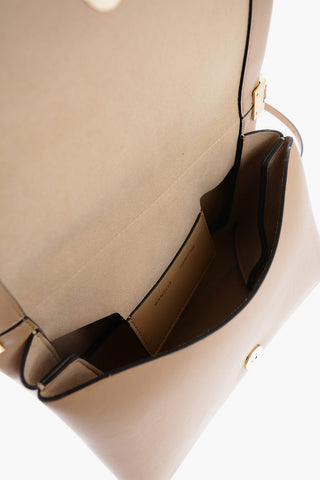Leather UMA BAGUETTE Bag with Snap Closure