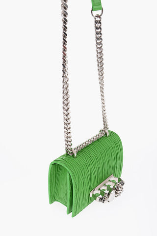 Borsa FOUR RING in Pelle Plissettata con Catena