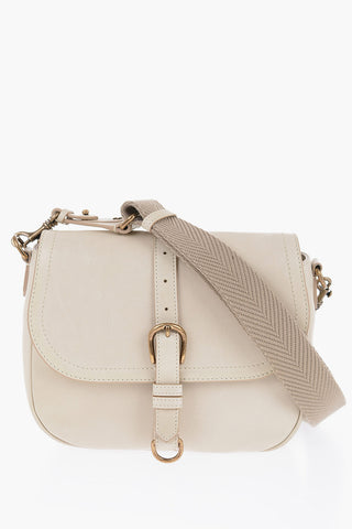 Borsa Messenger SALLY in Pelle con Fibbia Dorata 