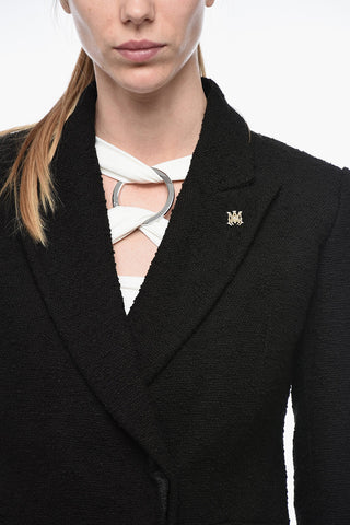 Double-breasted Tweed Cotton Blend Blazer
