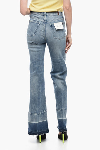 High-Waisted Denims with Two-Toned Detail